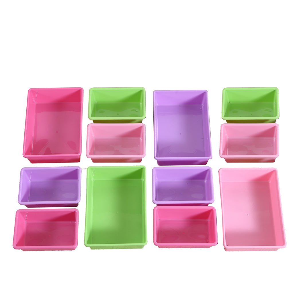 12 - Bin Kids Toy Organizer and Bookshelf with Multi - Color Bins - White Frame - Rivercity House & Home Co. (ABN 18 642 972 209) - Affordable Modern Furniture Australia