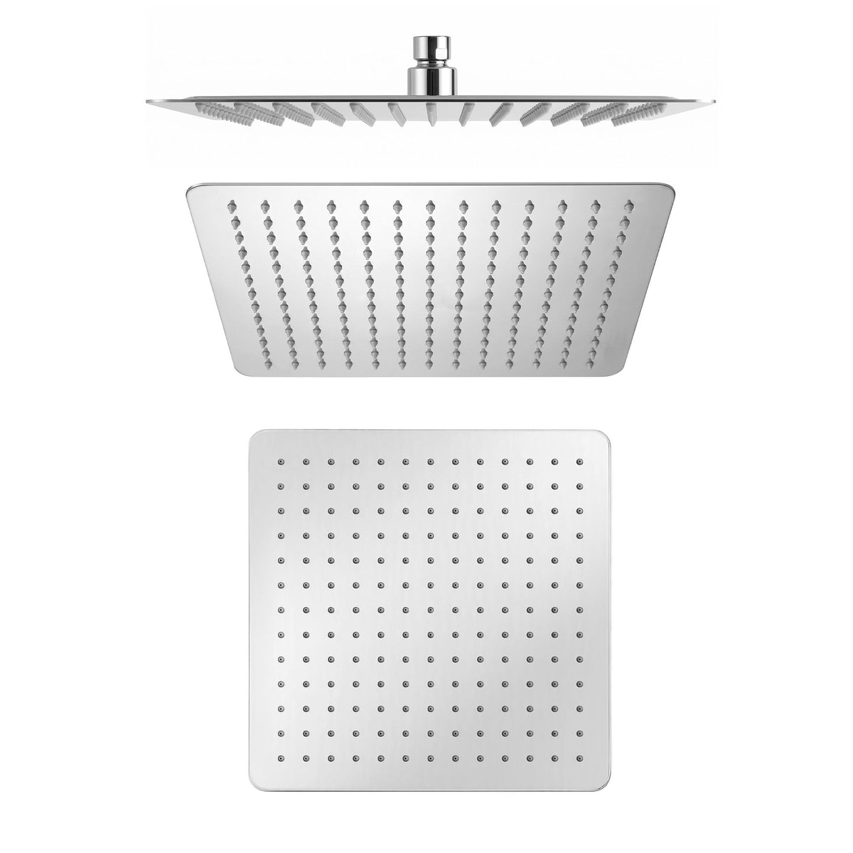 12" Extra Large Rain Shower Head with Air-in Technology, Anti-Clog Silicone Jets, 360° Swivel, 304 Stainless Steel - Furniture > Bathroom > Shower Heads & Screens - Rivercity House & Home Co. (ABN 18 642 972 209) - Affordable Modern Furniture Australia