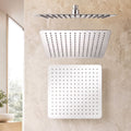 12" Extra Large Rain Shower Head with Air-in Technology, Anti-Clog Silicone Jets, 360° Swivel, 304 Stainless Steel