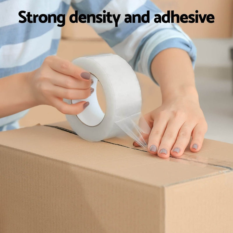 12 Rolls Packing Packaging Tape Sticky Clear Sealing Tapes Transparent 48mmx75m - Commercial > Commercial Others - Rivercity House & Home Co. (ABN 18 642 972 209) - Affordable Modern Furniture Australia