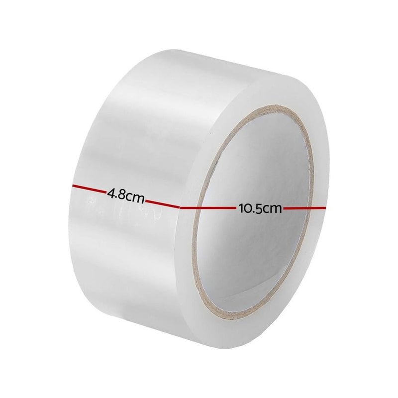 12 Rolls Packing Packaging Tape Sticky Clear Sealing Tapes Transparent 48mmx75m - Commercial > Commercial Others - Rivercity House & Home Co. (ABN 18 642 972 209) - Affordable Modern Furniture Australia