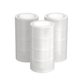 12 Rolls Packing Packaging Tape Sticky Clear Sealing Tapes Transparent 48mmx75m