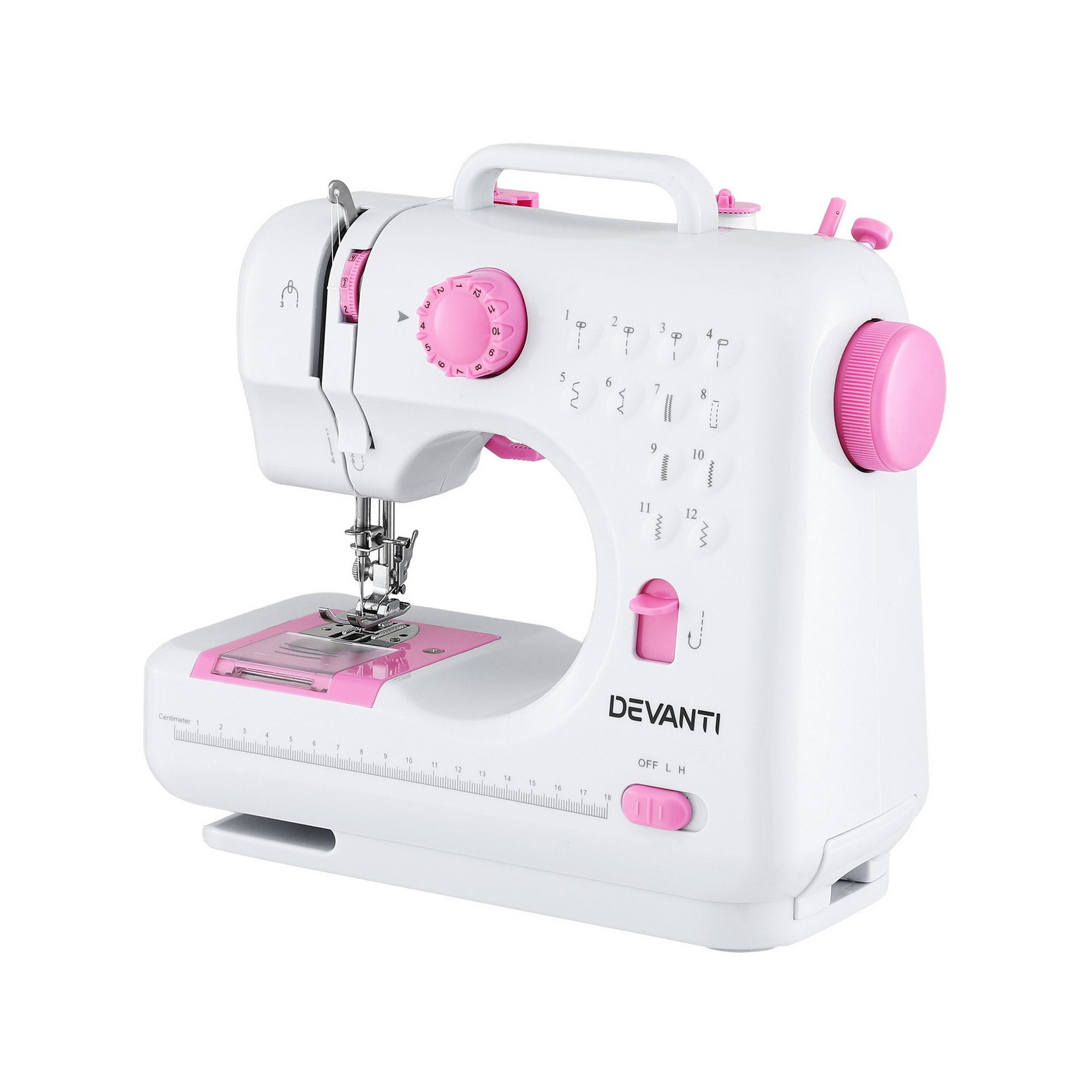 12 Stitches Mini Sewing Machine for Beginners Portable Sewing Machine Kit with LED Lights - Home & Garden > Hobbies > Arts & Crafts - Rivercity House & Home Co. (ABN 18 642 972 209) - Affordable Modern Furniture Australia