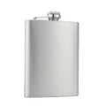 120 ml Stainless Steel Hip Flask with Hinged Screw Cap Leak-Resistant Portable Drink Container for Camping BBQs and Travel - Silver