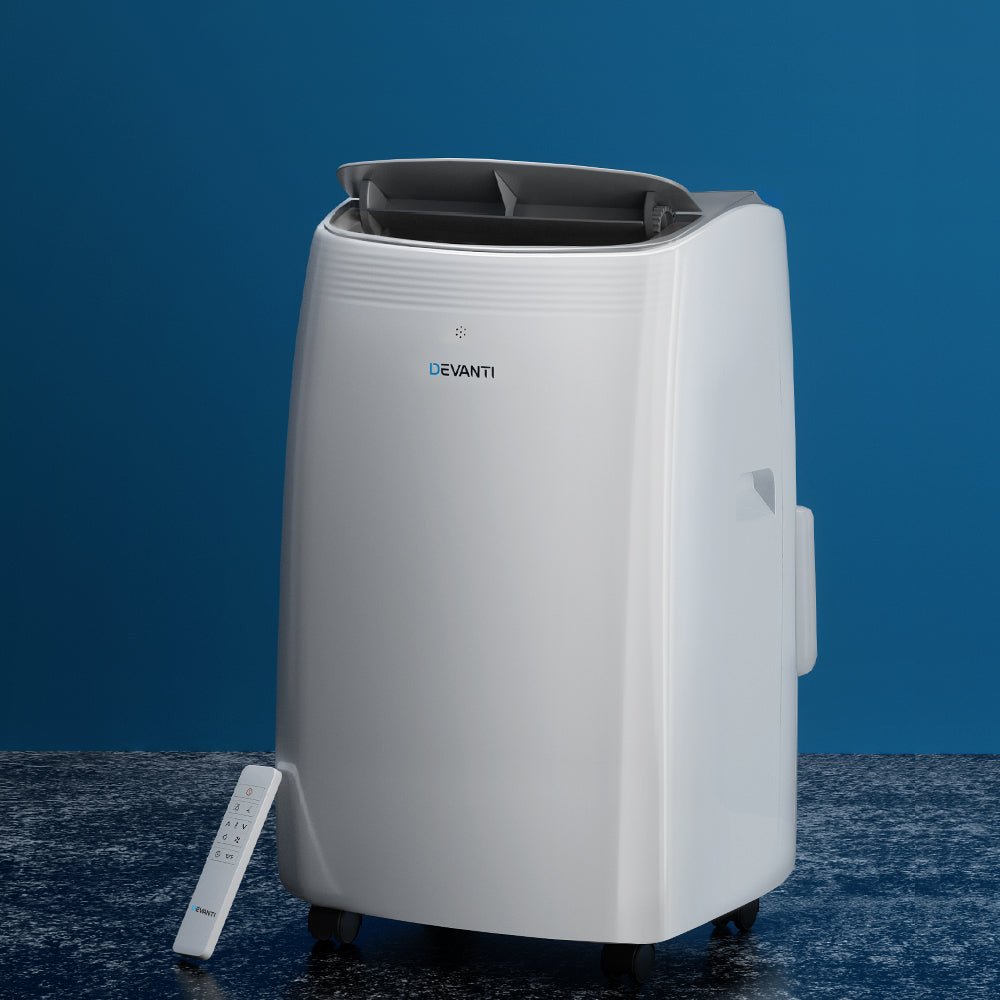 12000BTU Portable Air Conditioner Cooling Mobile Fan Cooler Remote 3300W - Appliances > Air Conditioners > Portable Air Conditioners - Rivercity House & Home Co. (ABN 18 642 972 209) - Affordable Modern Furniture Australia