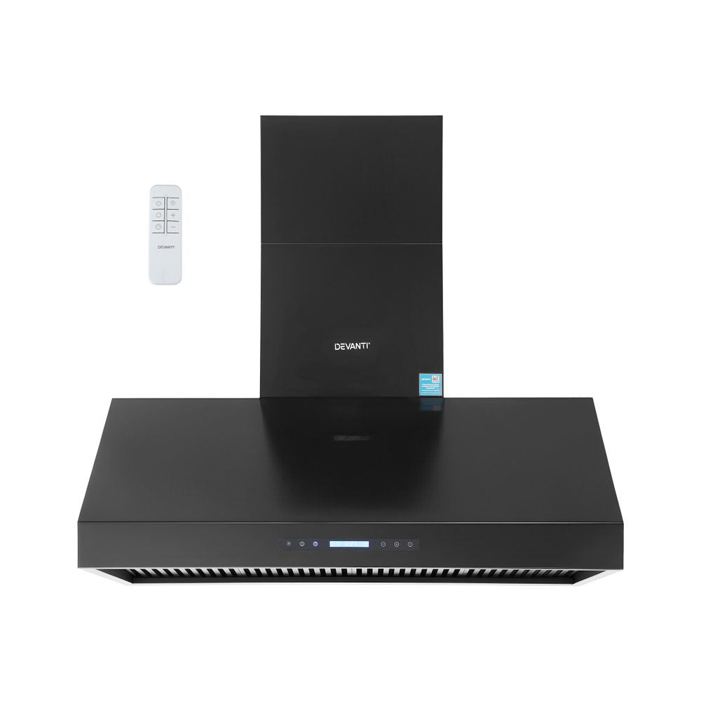 1200mm Commercial BBQ Range Hood Dual Motor W/ Remote Control Black - Appliances > Kitchen Appliances > Cooking Ranges - Rivercity House & Home Co. (ABN 18 642 972 209) - Affordable Modern Furniture Australia