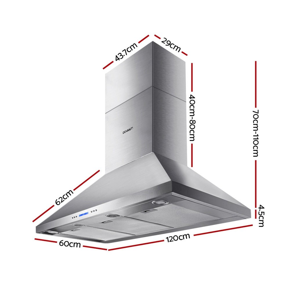 1200mm Range Hood 120cm BBQ Commercial Rangehood - Appliances > Kitchen Appliances > Cooking Ranges - Rivercity House & Home Co. (ABN 18 642 972 209) - Affordable Modern Furniture Australia