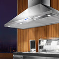 1200mm Commercial Range Hood 3000m3/hr Extraction - Silver