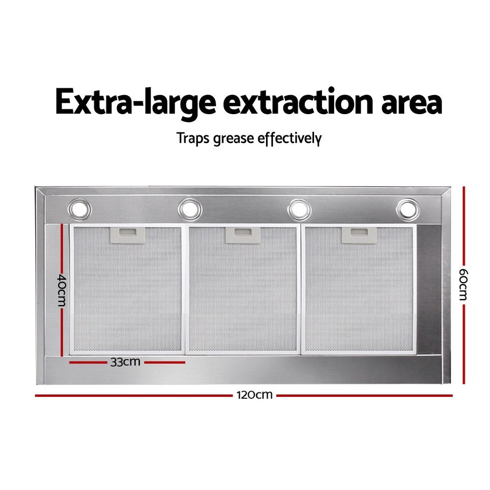 1200mm Range Hood 120cm BBQ Commercial Rangehood - Appliances > Kitchen Appliances > Cooking Ranges - Rivercity House & Home Co. (ABN 18 642 972 209) - Affordable Modern Furniture Australia