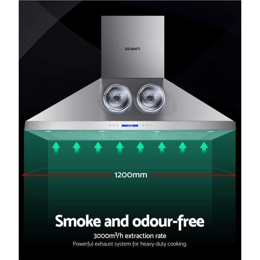 1200mm Range Hood 120cm BBQ Commercial Rangehood - Appliances > Kitchen Appliances > Cooking Ranges - Rivercity House & Home Co. (ABN 18 642 972 209) - Affordable Modern Furniture Australia