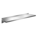 1200mm Stainless Steel Kitchen Wall Shelf Rack with Brackets - Silver