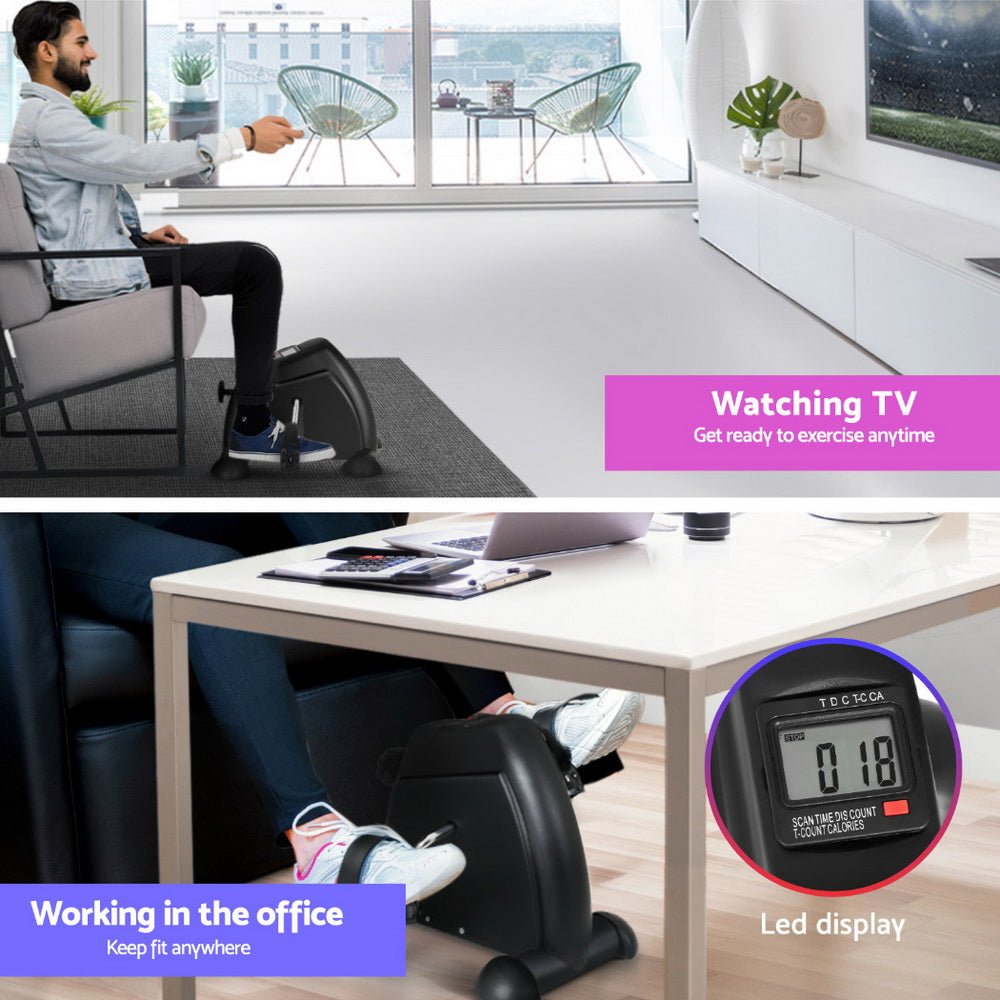120cm Electric Standing Desk with Mini Peal Exercise Bike Home Office - Furniture > Office > Office & Desk Chairs - Rivercity House & Home Co. (ABN 18 642 972 209) - Affordable Modern Furniture Australia