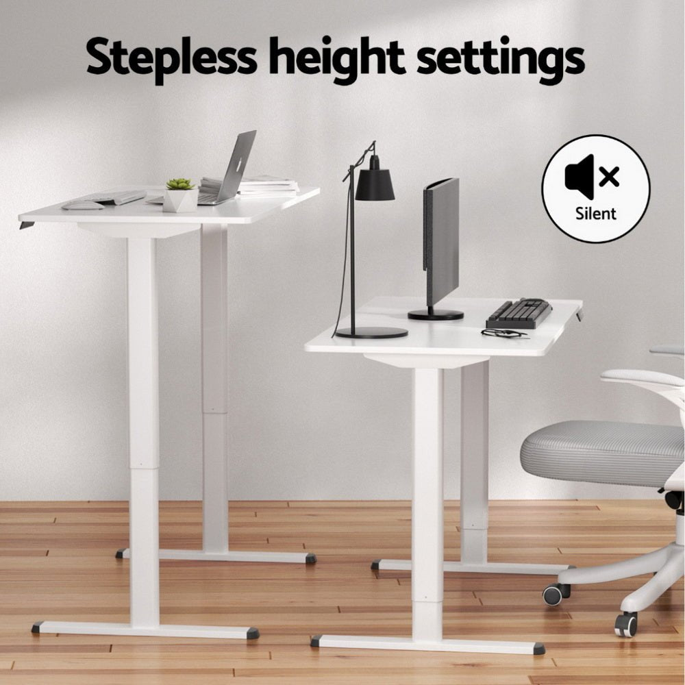 120cm Electric Standing Desk with Mini Peal Exercise Bike Home Office - Furniture > Office > Office & Desk Chairs - Rivercity House & Home Co. (ABN 18 642 972 209) - Affordable Modern Furniture Australia