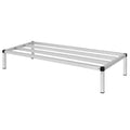122x51x20cm Heavy Duty Aluminum Dunnage Rack Kitchen Storage Platform - Silver