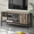 124CM Rustic Style TV Cabinet Entertainment Unit