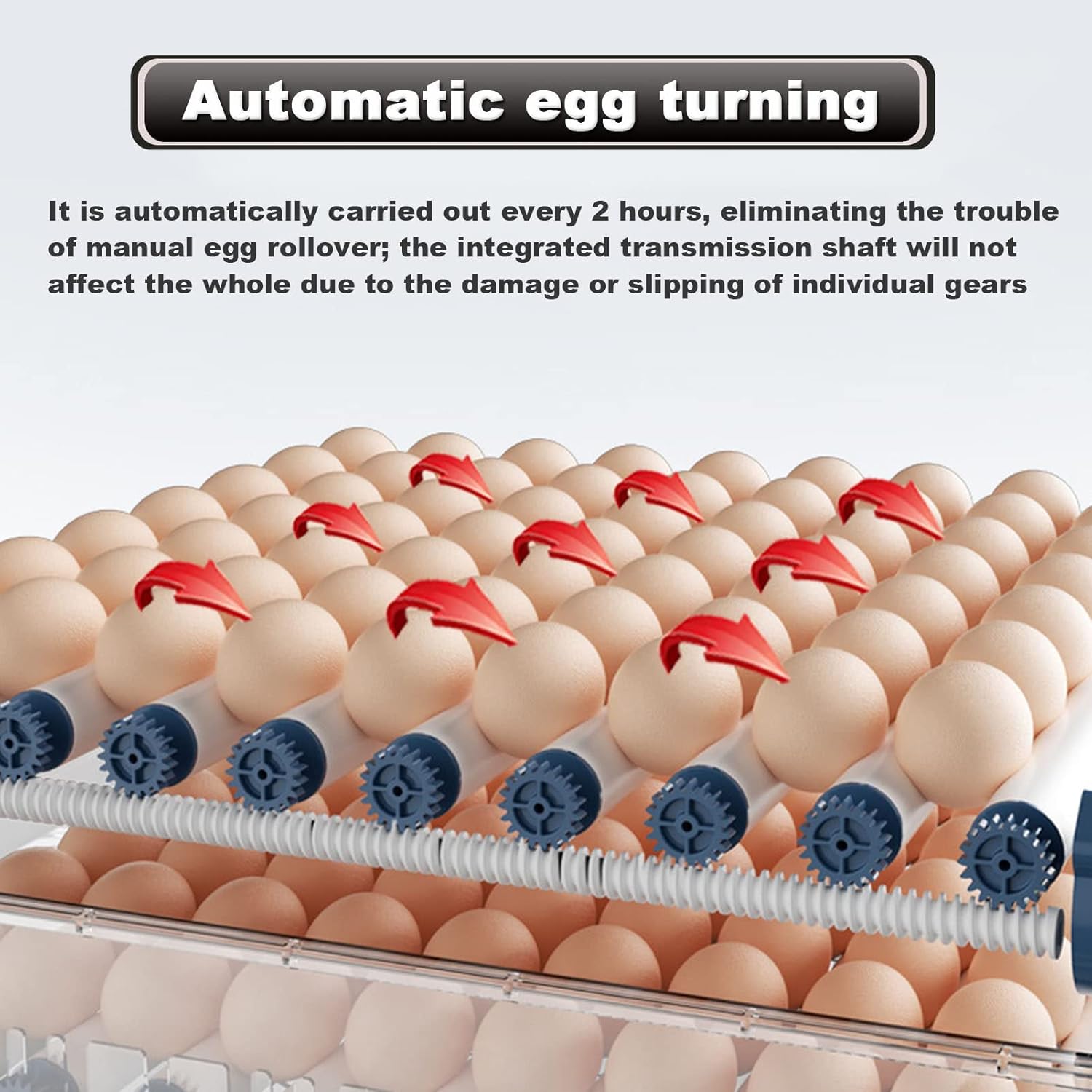 128 Egg Incubator with Automatic Turning, LED Display, Humidity & Temperature Control, Auto Water System, Built - in Egg Candler - White - Appliances > Aroma Diffusers & Humidifiers > Humidifiers - Rivercity House & Home Co. (ABN 18 642 972 209) - Affordable Modern Furniture Australia