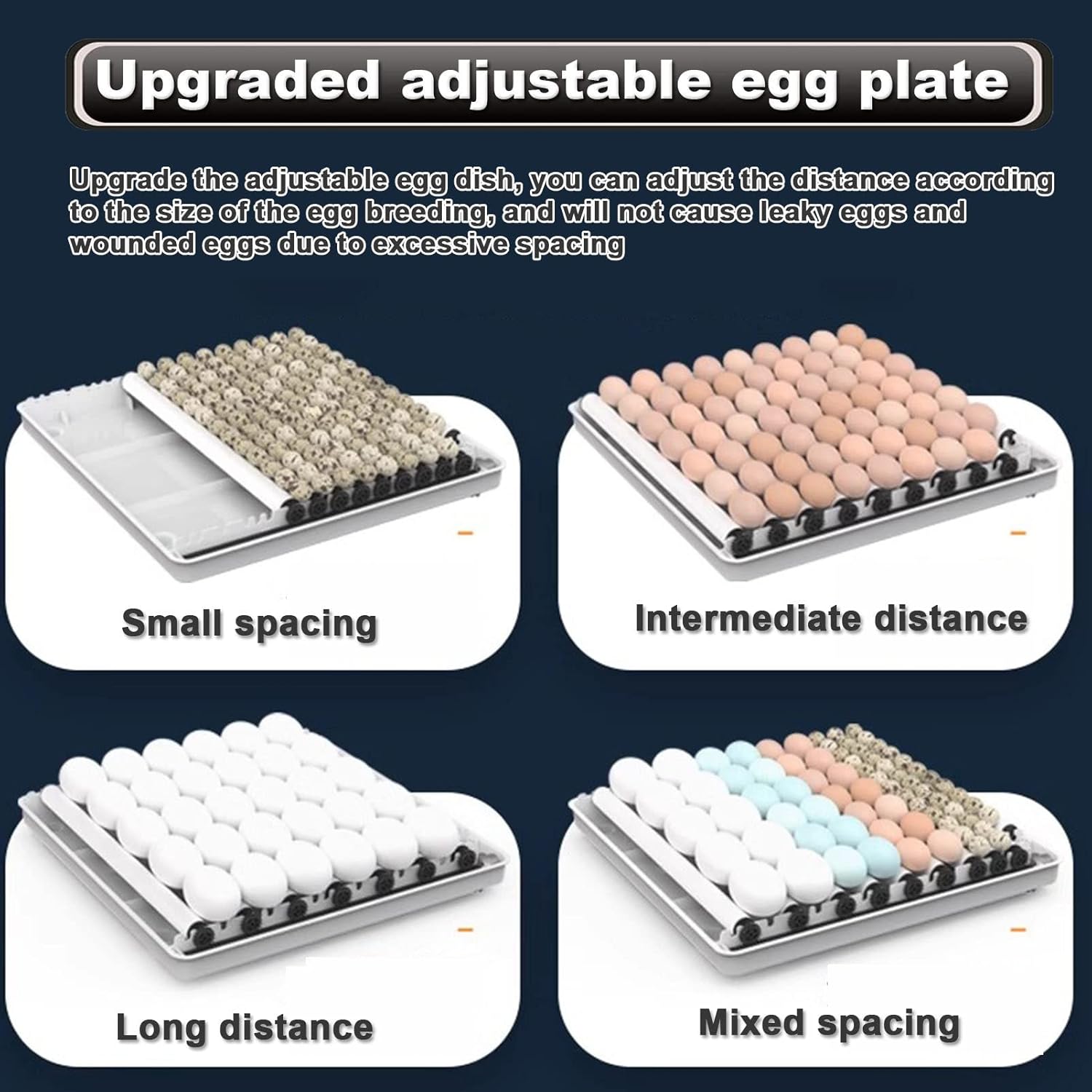 128 Egg Incubator with Automatic Turning, LED Display, Humidity & Temperature Control, Auto Water System, Built - in Egg Candler - White - Appliances > Aroma Diffusers & Humidifiers > Humidifiers - Rivercity House & Home Co. (ABN 18 642 972 209) - Affordable Modern Furniture Australia