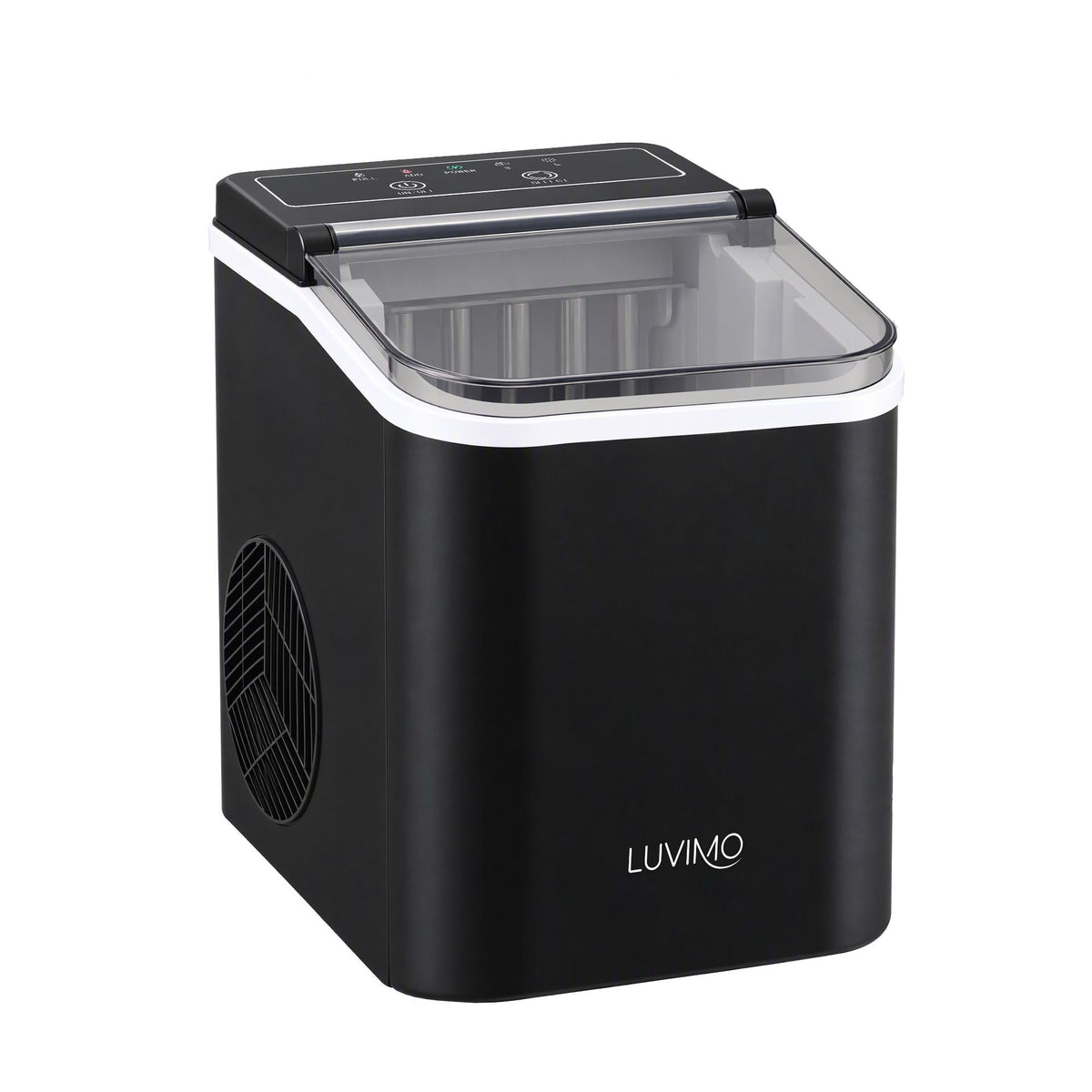 12kg Countertop Ice Maker Machine with Full Open Cover for Deep Cleaning - Black - Appliances > Kitchen Appliances > Ice Makers - Rivercity House & Home Co. (ABN 18 642 972 209) - Affordable Modern Furniture Australia
