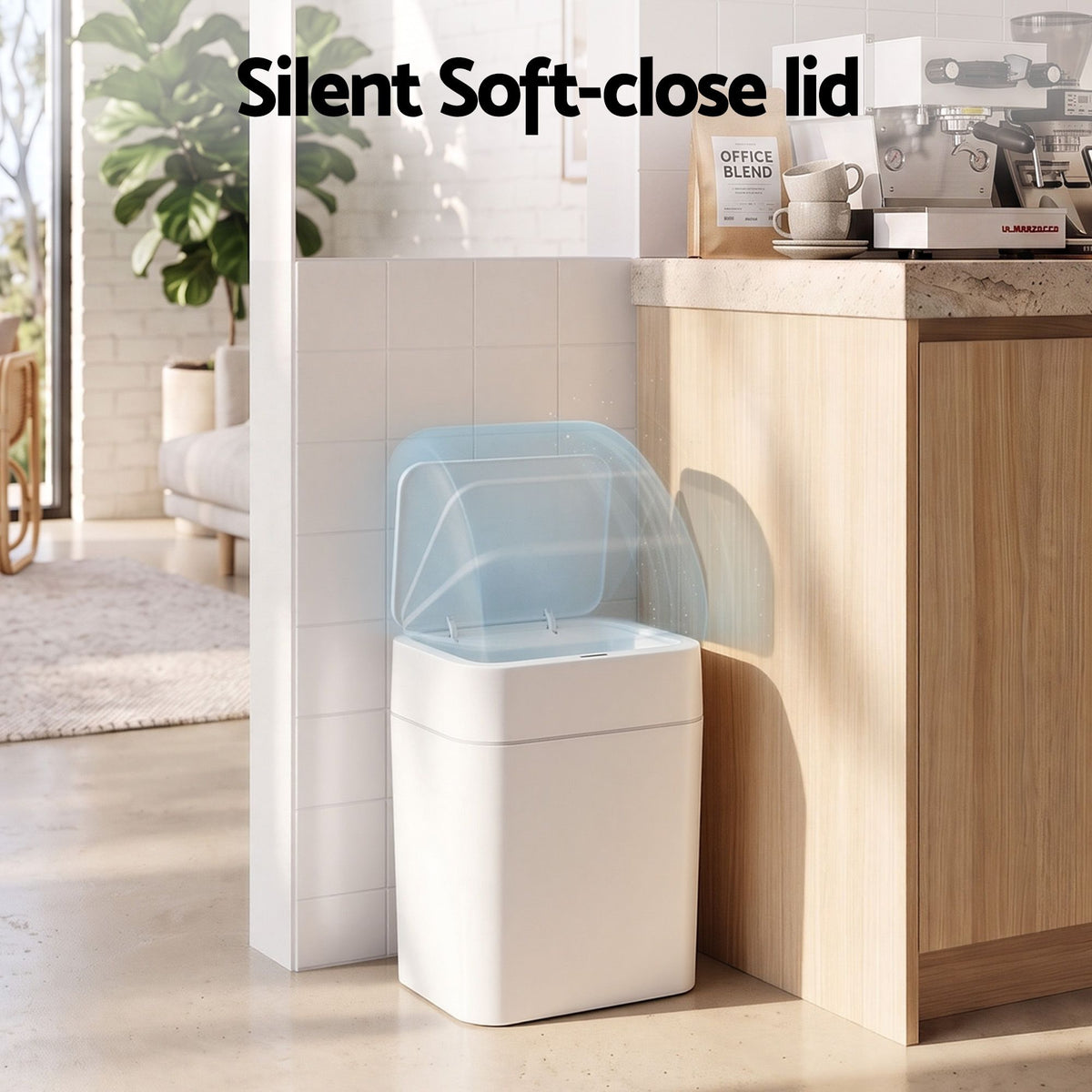 12L Motion Sensor Automatic Touchless Rubbish Bin 2-Pack - White - Home & Garden > Kitchen Bins > Automatic Bins - Rivercity House & Home Co. (ABN 18 642 972 209) - Affordable Modern Furniture Australia