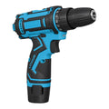 12V Cordless Drill Driver Kit 2.0Ah 74-Piece Set - Blue