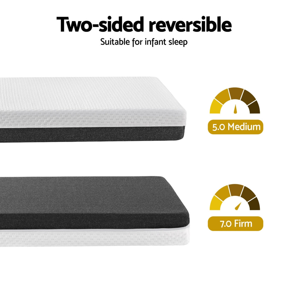 13cm Giselle Baby Cot Mattress Gel Foam - Baby & Kids > Kid's Furniture > Kid's Beds & Bed Frames - Rivercity House & Home Co. (ABN 18 642 972 209) - Affordable Modern Furniture Australia