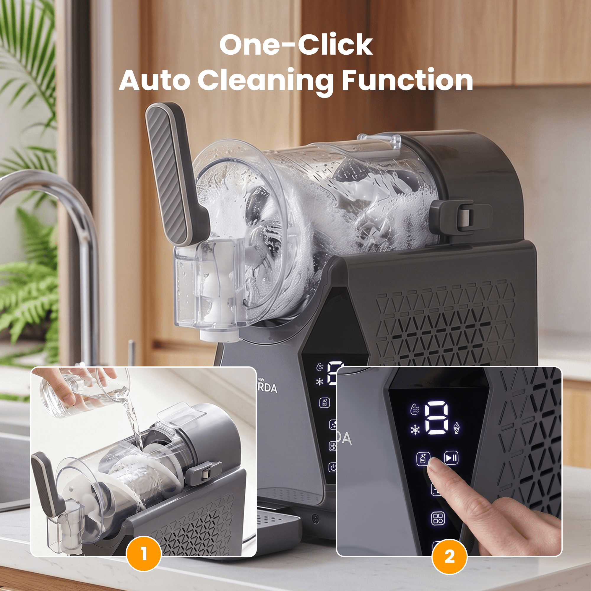 1.3L Slushie Machine Frozen Drink Maker Slushy Ice Cream Maker No Ice Compressor Touchscreen for Home BBQ Party - Appliances > Kitchen Appliances > Ice Makers - Rivercity House & Home Co. (ABN 18 642 972 209) - Affordable Modern Furniture Australia