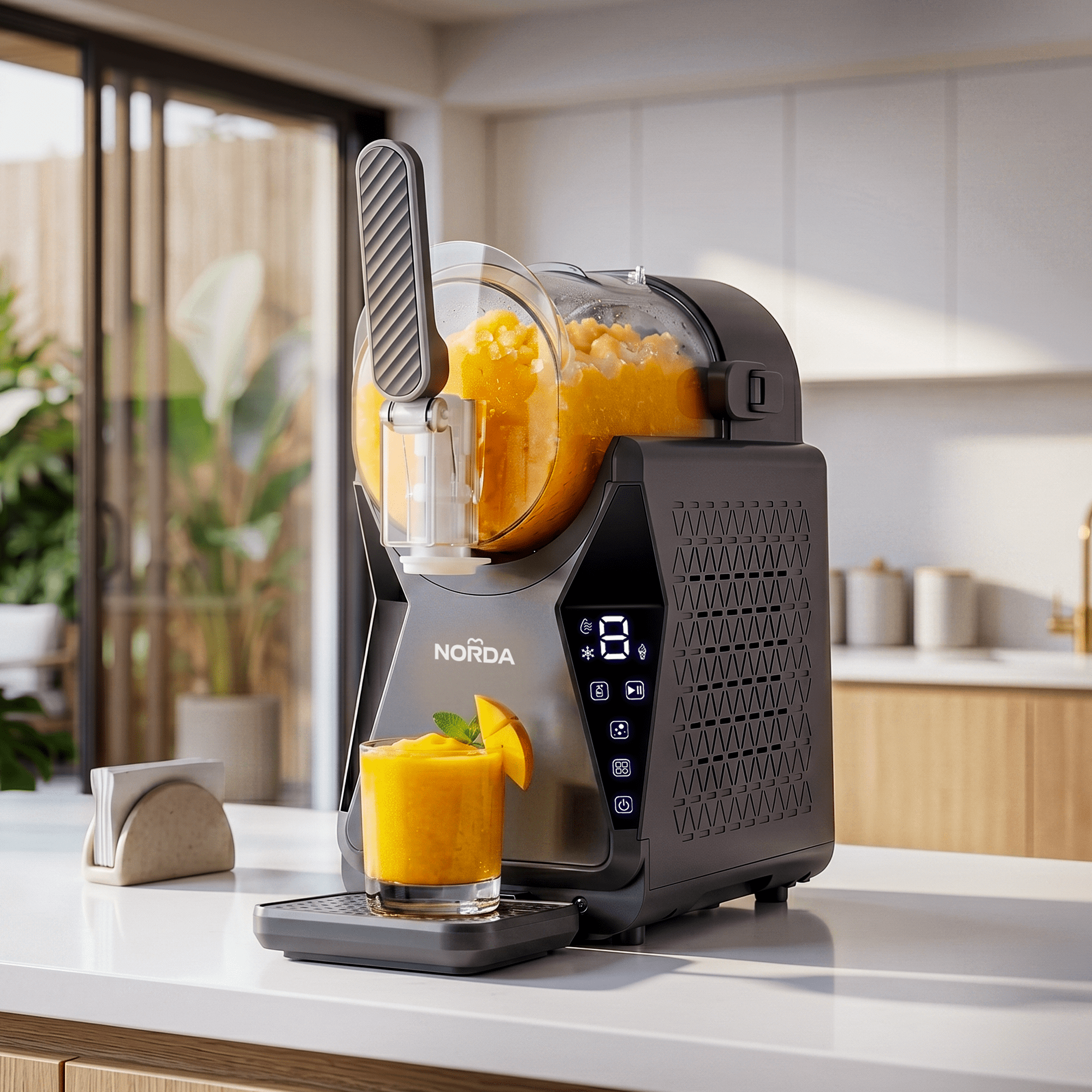 1.3L Slushie Machine Frozen Drink Maker Slushy Ice Cream Maker No Ice Compressor Touchscreen for Home BBQ Party - Appliances > Kitchen Appliances > Ice Makers - Rivercity House & Home Co. (ABN 18 642 972 209) - Affordable Modern Furniture Australia