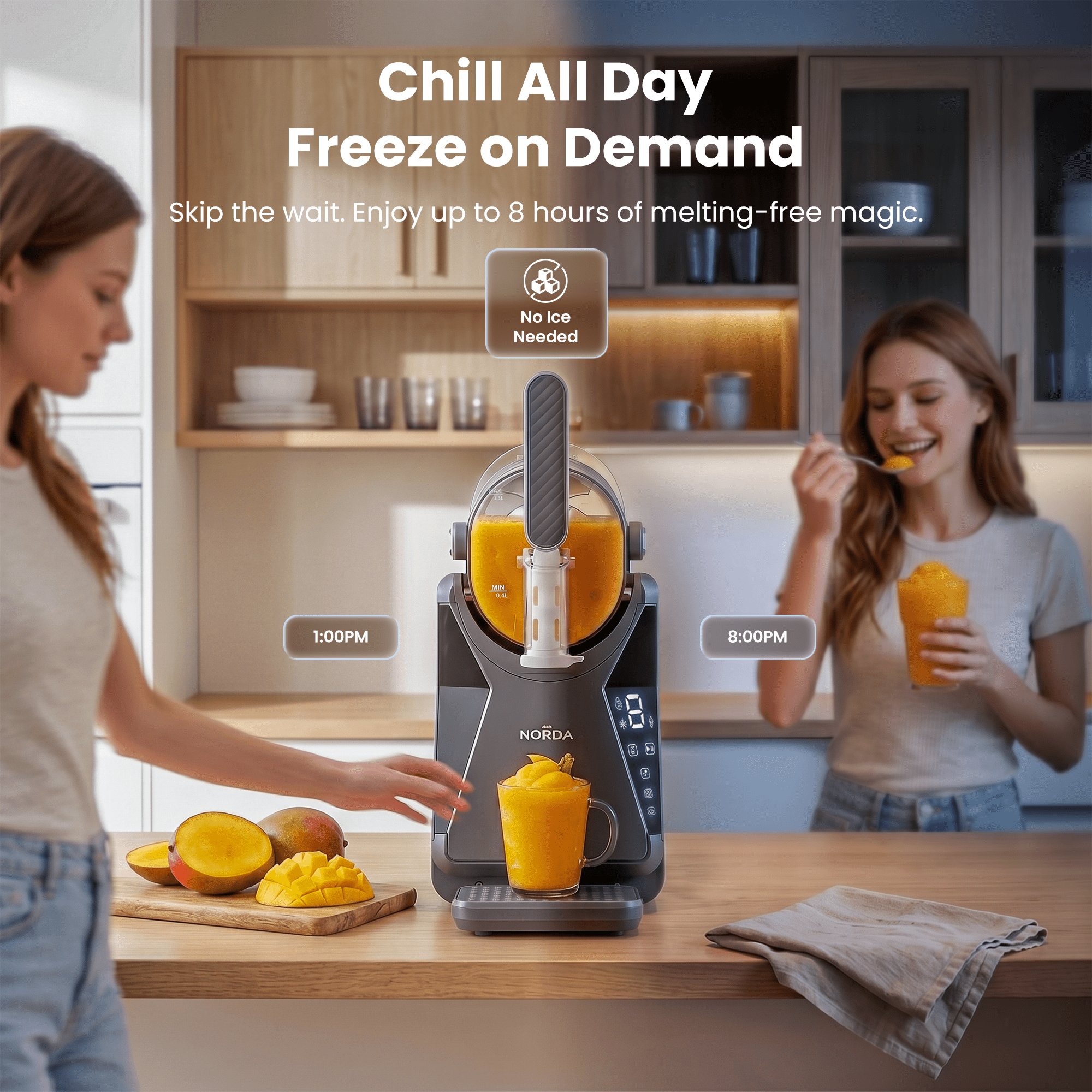1.3L Slushie Machine Frozen Drink Maker Slushy Ice Cream Maker No Ice Compressor Touchscreen for Home BBQ Party - Appliances > Kitchen Appliances > Ice Makers - Rivercity House & Home Co. (ABN 18 642 972 209) - Affordable Modern Furniture Australia