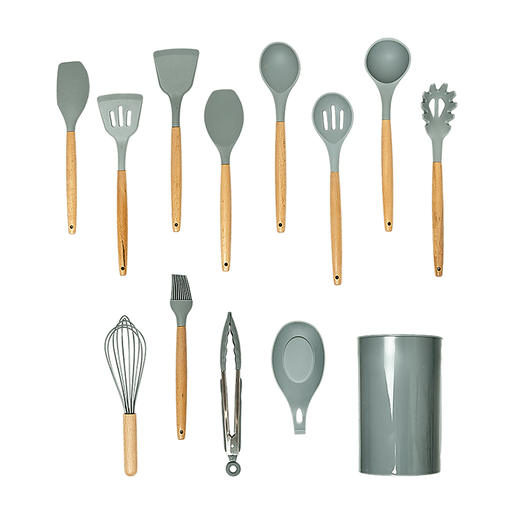 13x Kitchen Utensils for Cooking Baking Silicone Set - Home & Garden > Kitchenware > Kitchen Utensils - Rivercity House & Home Co. (ABN 18 642 972 209) - Affordable Modern Furniture Australia