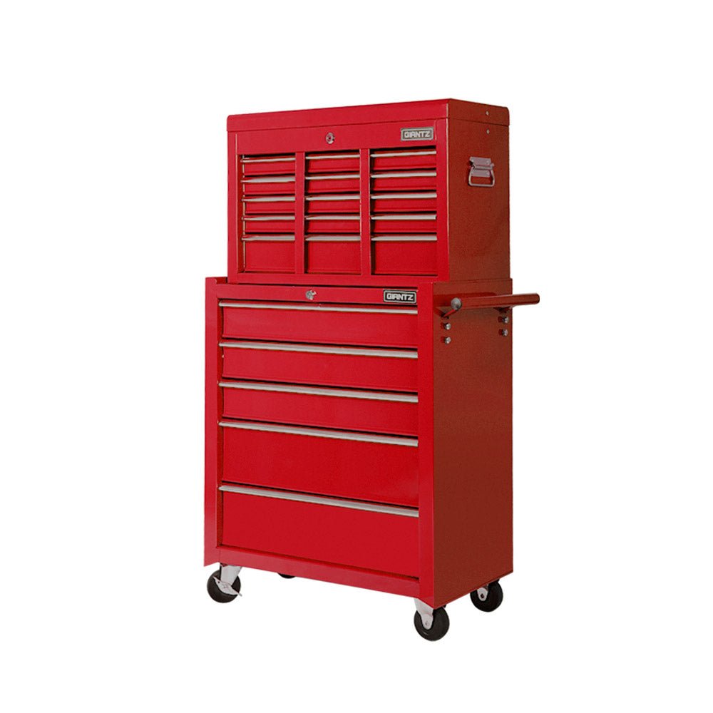 14 Drawer Tool Box Cabinet Chest Mechanic Garage Storage Trolley Red - Tools > Tools Storage > Tool Cabinets - Rivercity House & Home Co. (ABN 18 642 972 209) - Affordable Modern Furniture Australia