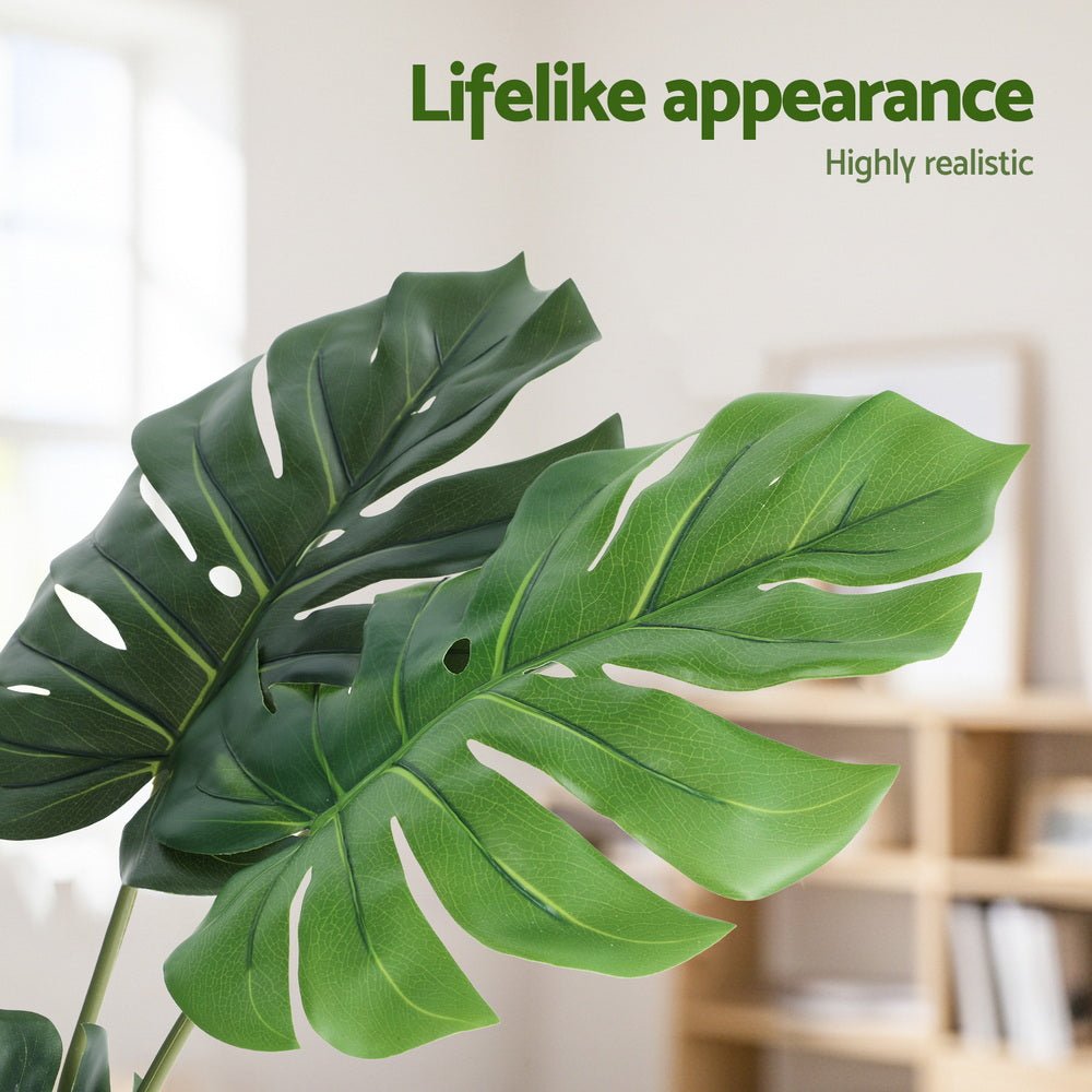140cm Artificial Monstera Tree Faux Trees Indoor Decor Artificial Plants Lifelike Plant 1.4M - Home & Garden > Artificial Plants > Artificial Trees - Rivercity House & Home Co. (ABN 18 642 972 209) - Affordable Modern Furniture Australia