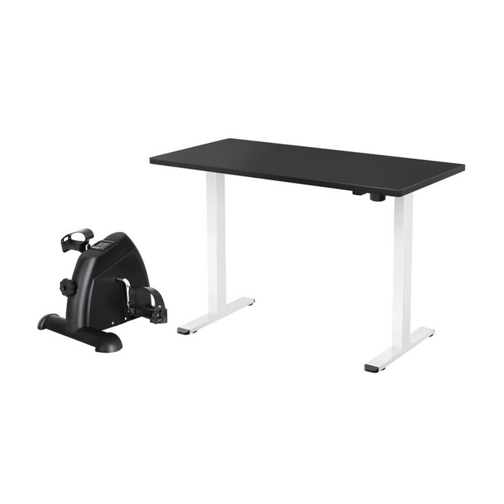 140cm Artiss Electric Standing Desk with Mini Pedal Exercise Bike Home Office - Furniture > Office > Office & Desk Chairs - Rivercity House & Home Co. (ABN 18 642 972 209) - Affordable Modern Furniture Australia