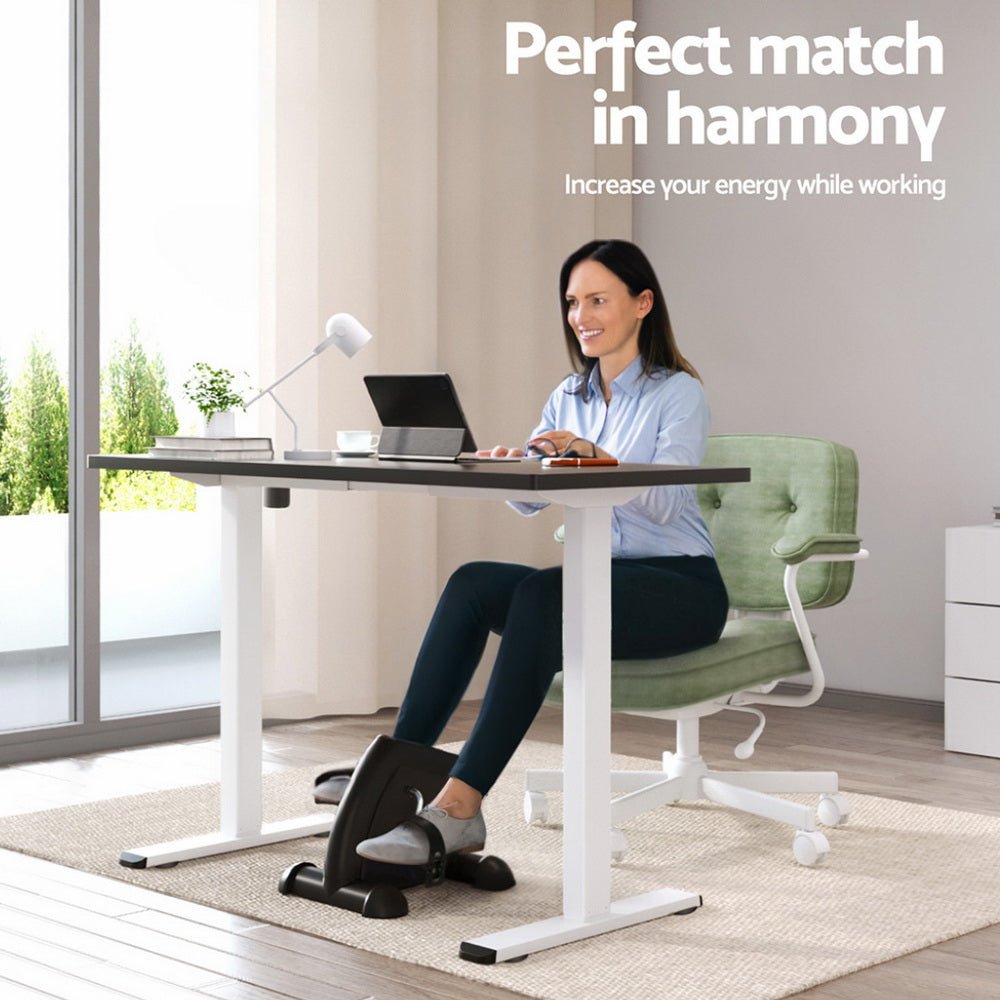 140cm Artiss Electric Standing Desk with Mini Pedal Exercise Bike Home Office - Furniture > Office > Office & Desk Chairs - Rivercity House & Home Co. (ABN 18 642 972 209) - Affordable Modern Furniture Australia