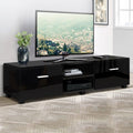 140CM Black High Gloss TV Cabinet
