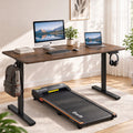 140cm Motorised Standing Desk Treadmill - Rustic Brown