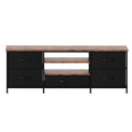 140cm TV Stand Cabinet with 5 Drawers and Storage Shelves - Tiger Wood Brown
