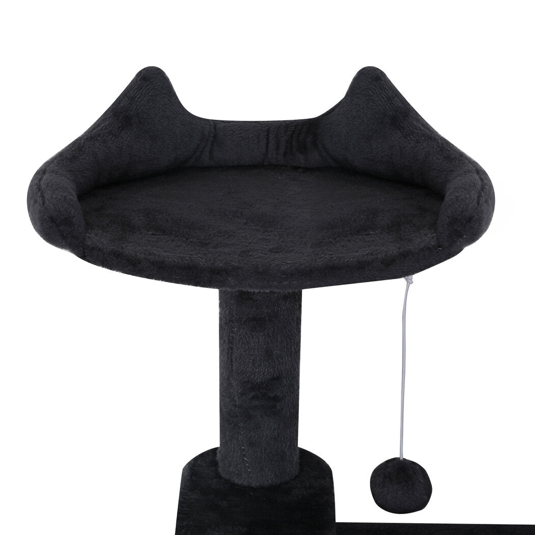 145cm Multi - Level Cat Tree Scratching Post with Condos and Toys - Dark Grey - Rivercity House & Home Co. (ABN 18 642 972 209) - Affordable Modern Furniture Australia