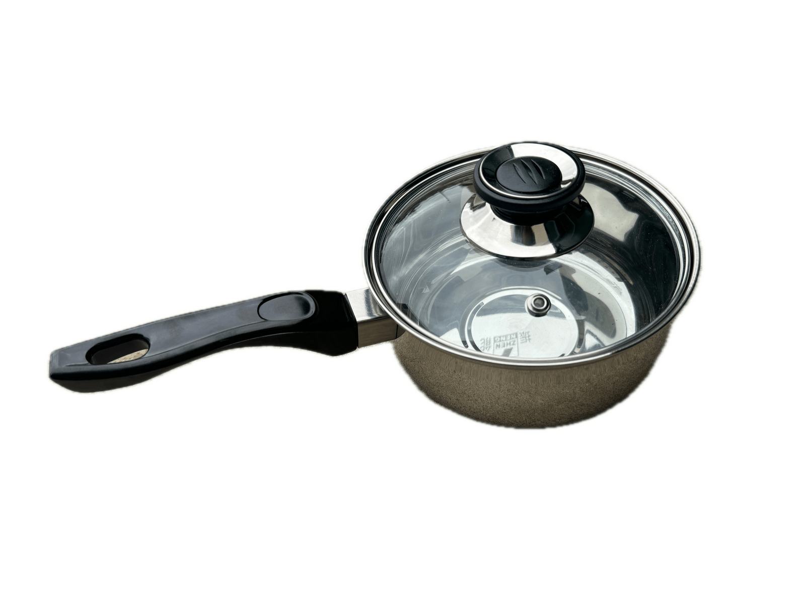 14cm Stainless Steel Milk Pot with Glass Lid Coffee Warmer w Handle - Home & Garden > Kitchenware > Skillets & Frying Pans - Rivercity House & Home Co. (ABN 18 642 972 209) - Affordable Modern Furniture Australia