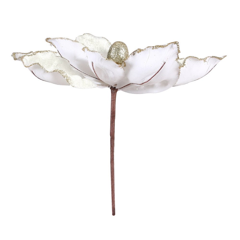 14Pcs Christmas Tree Flower Set Xmas Garland Wreath Magnolia White - Occasions > Christmas > Christmas Decorations - Rivercity House & Home Co. (ABN 18 642 972 209) - Affordable Modern Furniture Australia