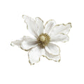 14-Pcs Christmas Magnolia Flower Set for Tree Garland Wreath - White