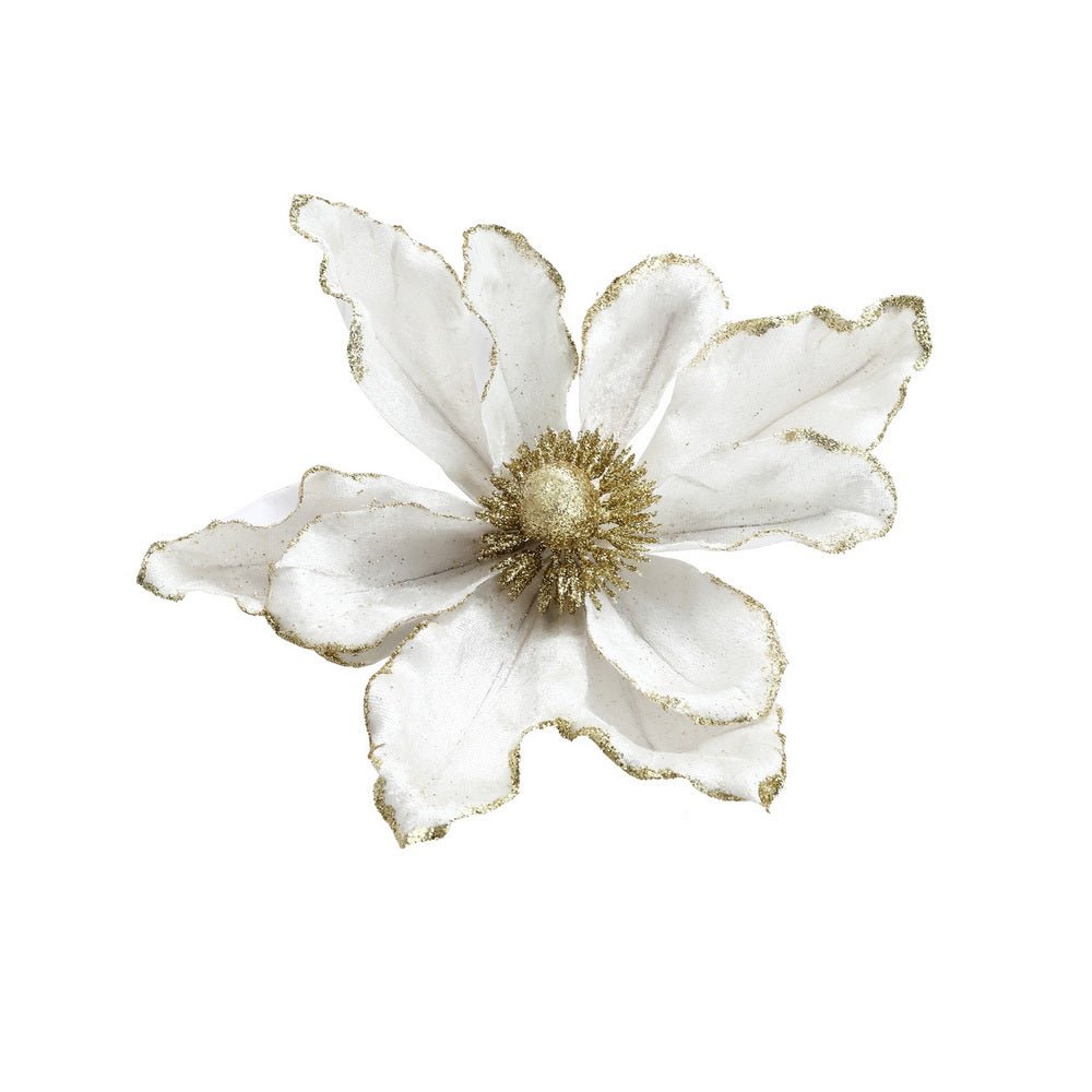 14Pcs Christmas Tree Flower Set Xmas Garland Wreath Magnolia White - Occasions > Christmas > Christmas Decorations - Rivercity House & Home Co. (ABN 18 642 972 209) - Affordable Modern Furniture Australia