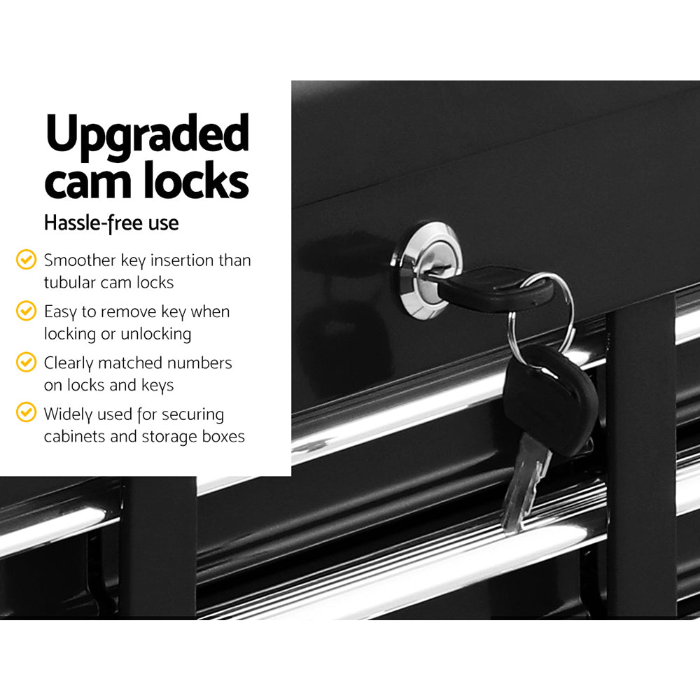 15 Drawer Tool Box Cabinet Chest Trolley Toolbox Garage Storage Box - Tools > Tools Storage > Tool Cabinets - Rivercity House & Home Co. (ABN 18 642 972 209) - Affordable Modern Furniture Australia