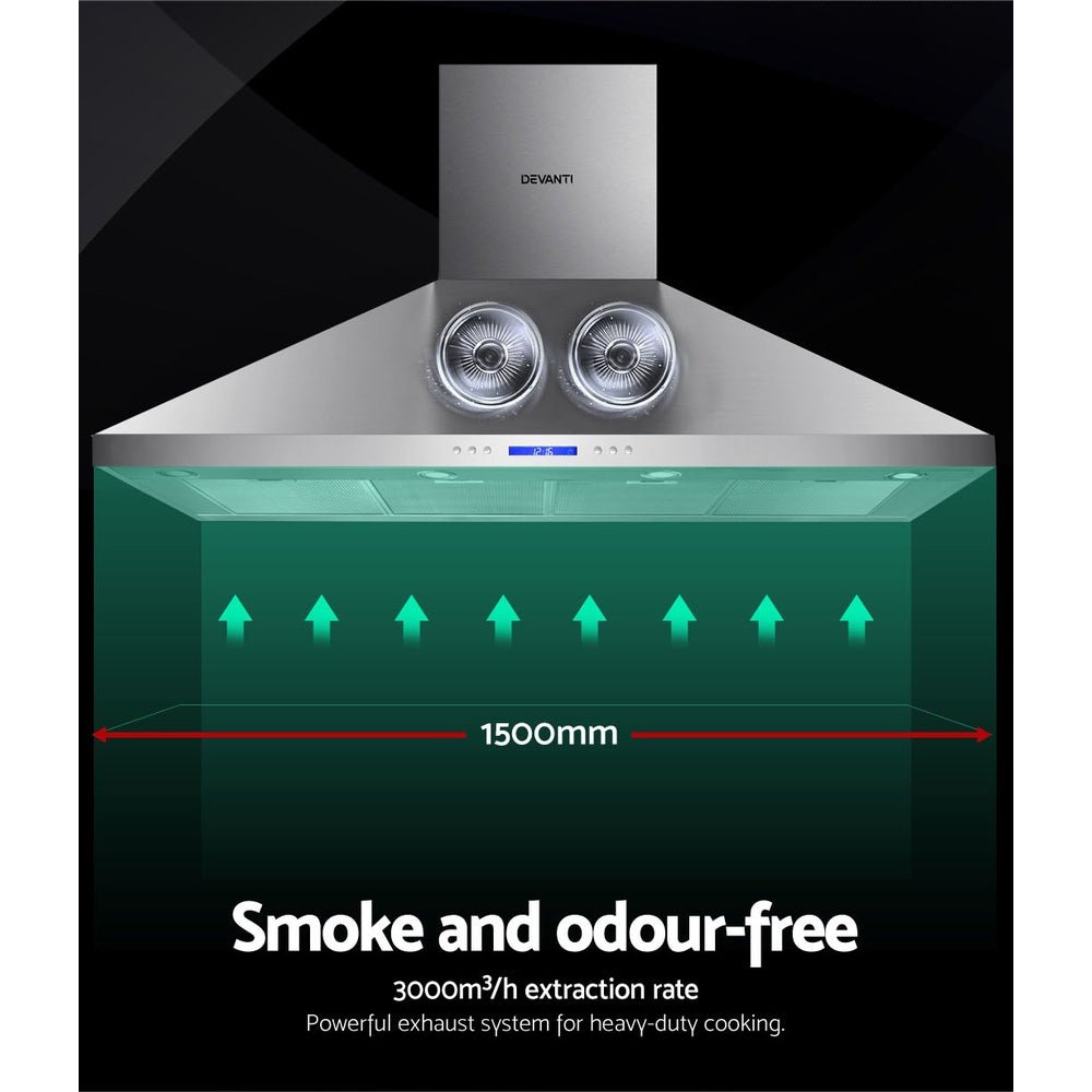 1500mm Range Hood 150cm BBQ Commercial Rangehood - Appliances > Kitchen Appliances > Cooking Ranges - Rivercity House & Home Co. (ABN 18 642 972 209) - Affordable Modern Furniture Australia