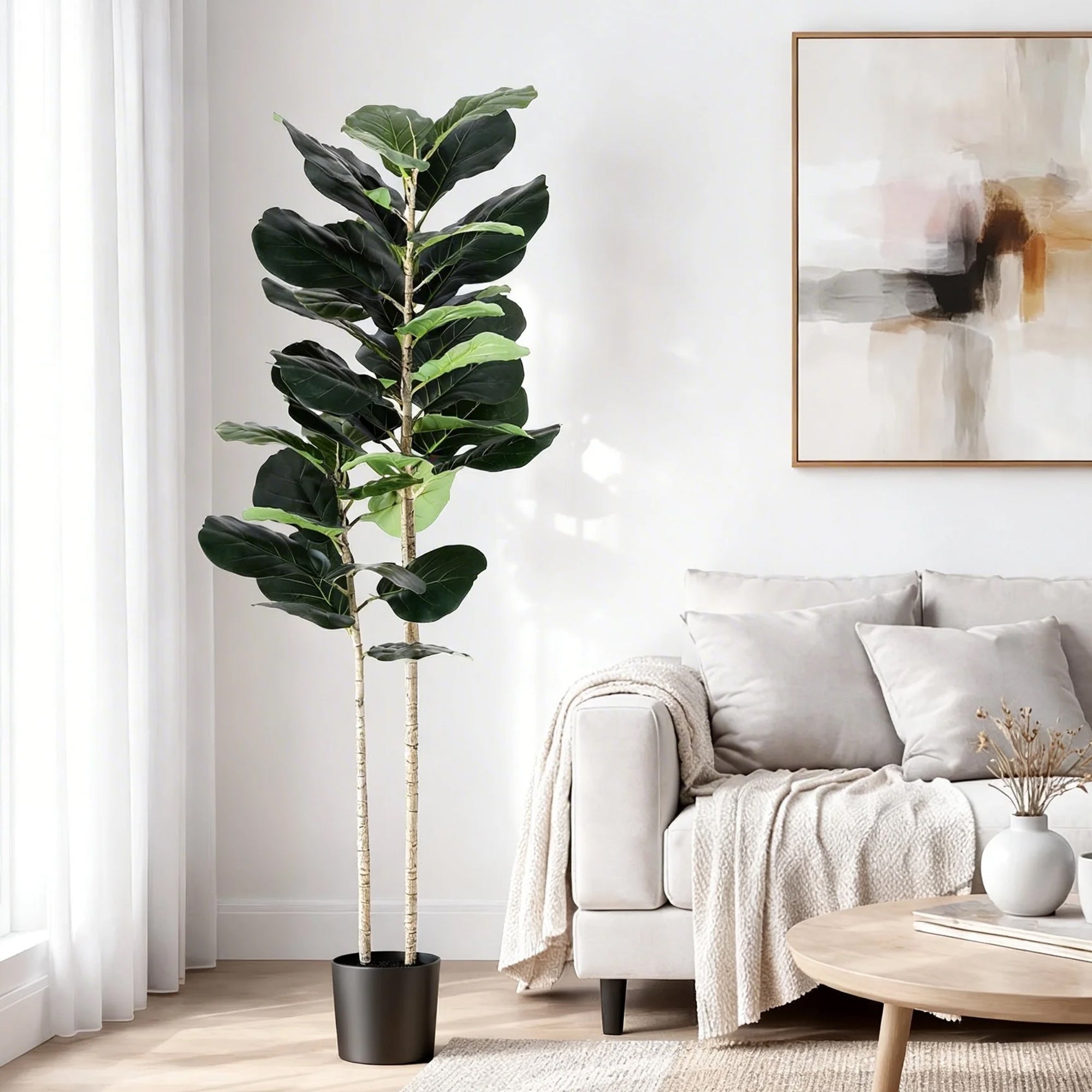 150cm Artificial Fiddle Tree Faux Trees Indoor Decor Artificial Plants Lifelike Plant 1.5M - Home & Garden > Artificial Plants > Artificial Trees - Rivercity House & Home Co. (ABN 18 642 972 209) - Affordable Modern Furniture Australia