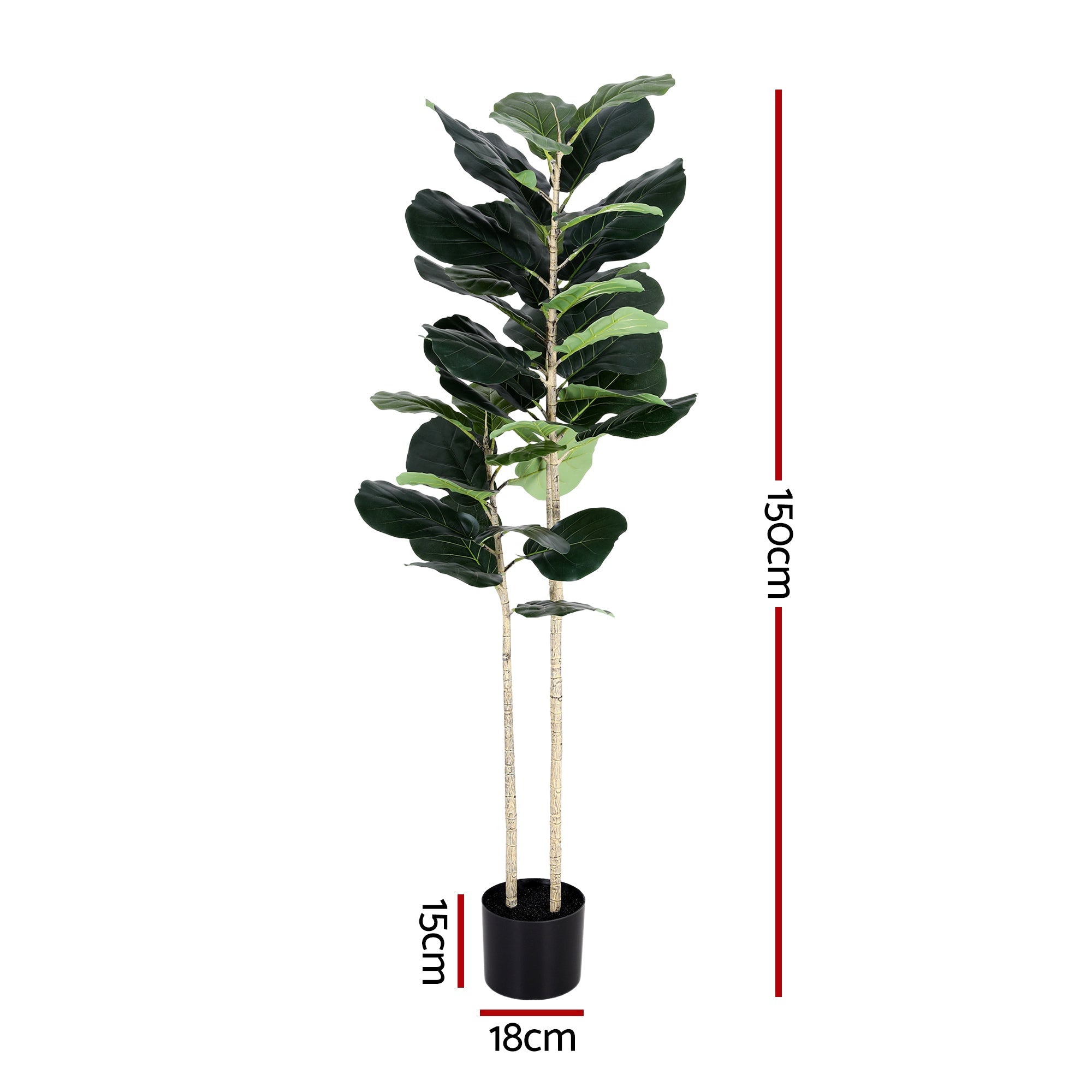 150cm Artificial Fiddle Tree Faux Trees Indoor Decor Artificial Plants Lifelike Plant 1.5M - Home & Garden > Artificial Plants > Artificial Trees - Rivercity House & Home Co. (ABN 18 642 972 209) - Affordable Modern Furniture Australia