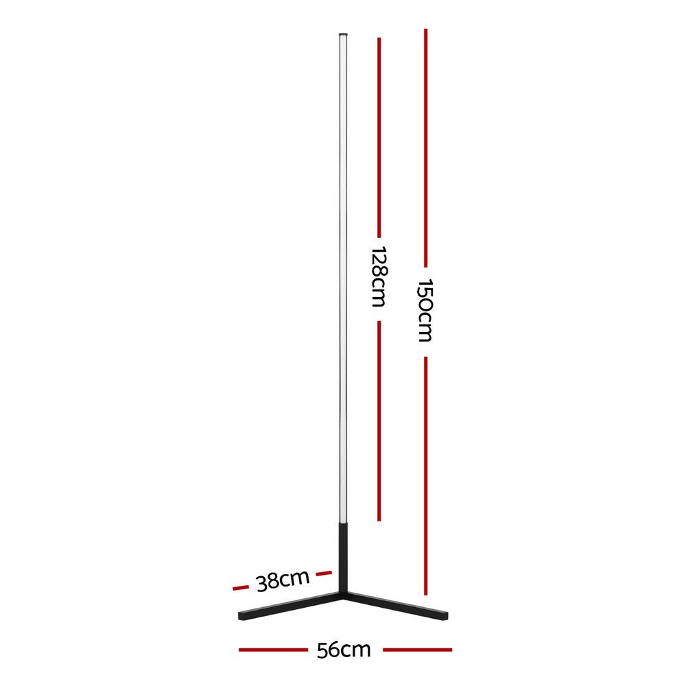 150CM RGB LED Floor Lamp with Remote Control for Gaming Room Corner - Multicolor - Home & Garden > Lighting > Floor Lamps - Rivercity House & Home Co. (ABN 18 642 972 209) - Affordable Modern Furniture Australia