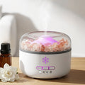 150ml Ultrasonic Salt Lamp Aroma Diffuser Humidifier with 7 LED Colors - White