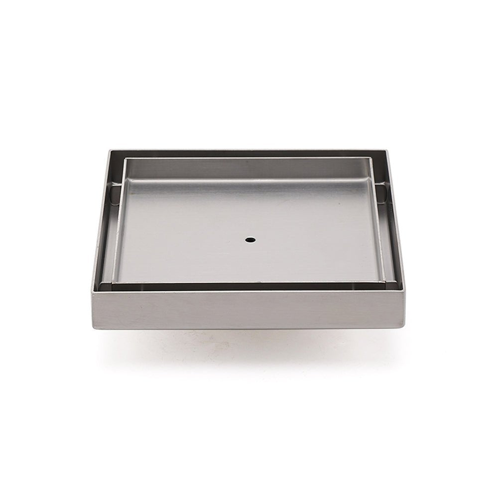 150x150mm Square Tile Insert Floor Drain Stainless Steel Shower Grate 50mm Waste - Furniture > Bathroom > Shower Heads & Screens - Rivercity House & Home Co. (ABN 18 642 972 209) - Affordable Modern Furniture Australia