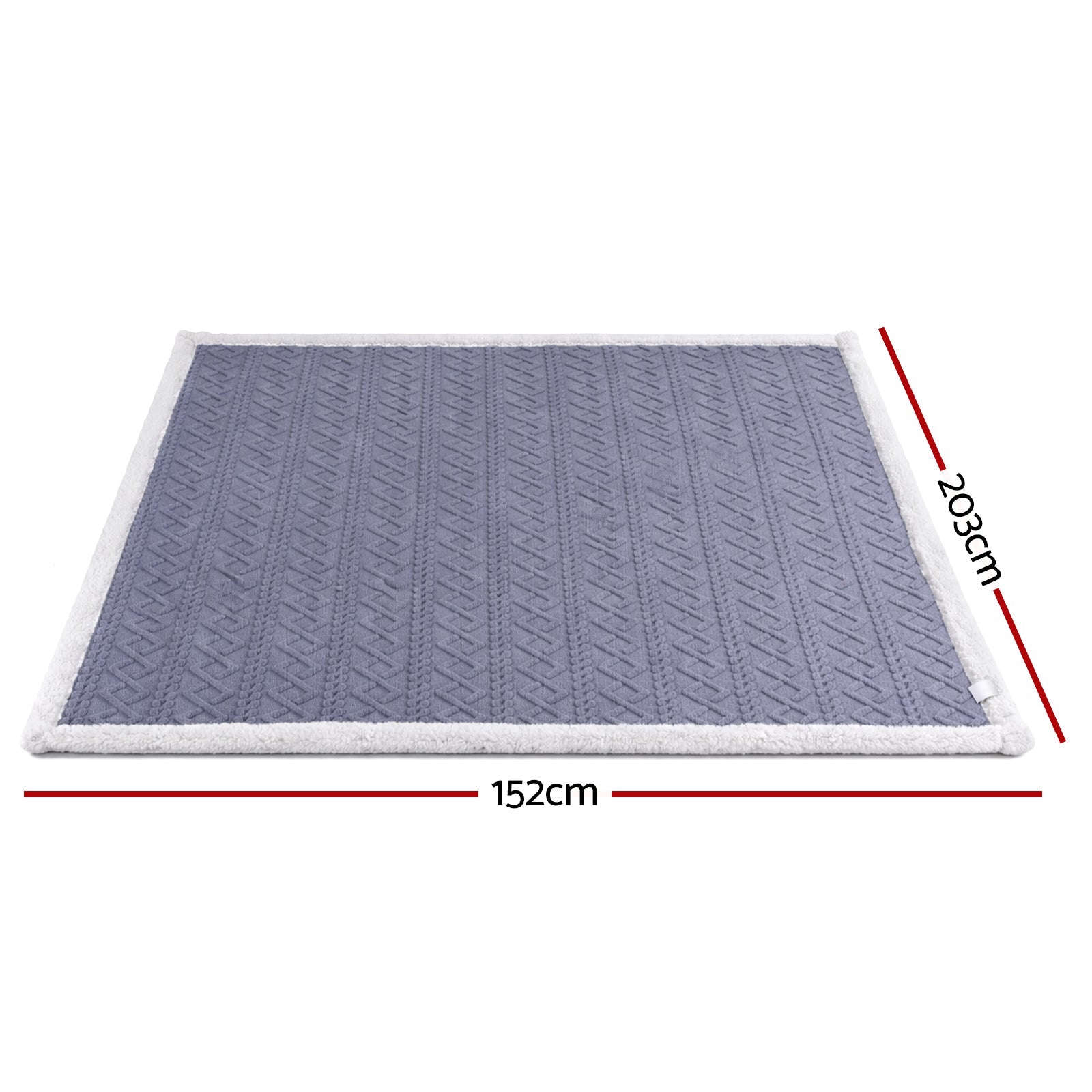 152x203cm Throw Blanket Double - Sided Fleece Lightweight For Sofa Couch Bed Queen - Home & Garden > Bedding > Blankets & Throws - Rivercity House & Home Co. (ABN 18 642 972 209) - Affordable Modern Furniture Australia