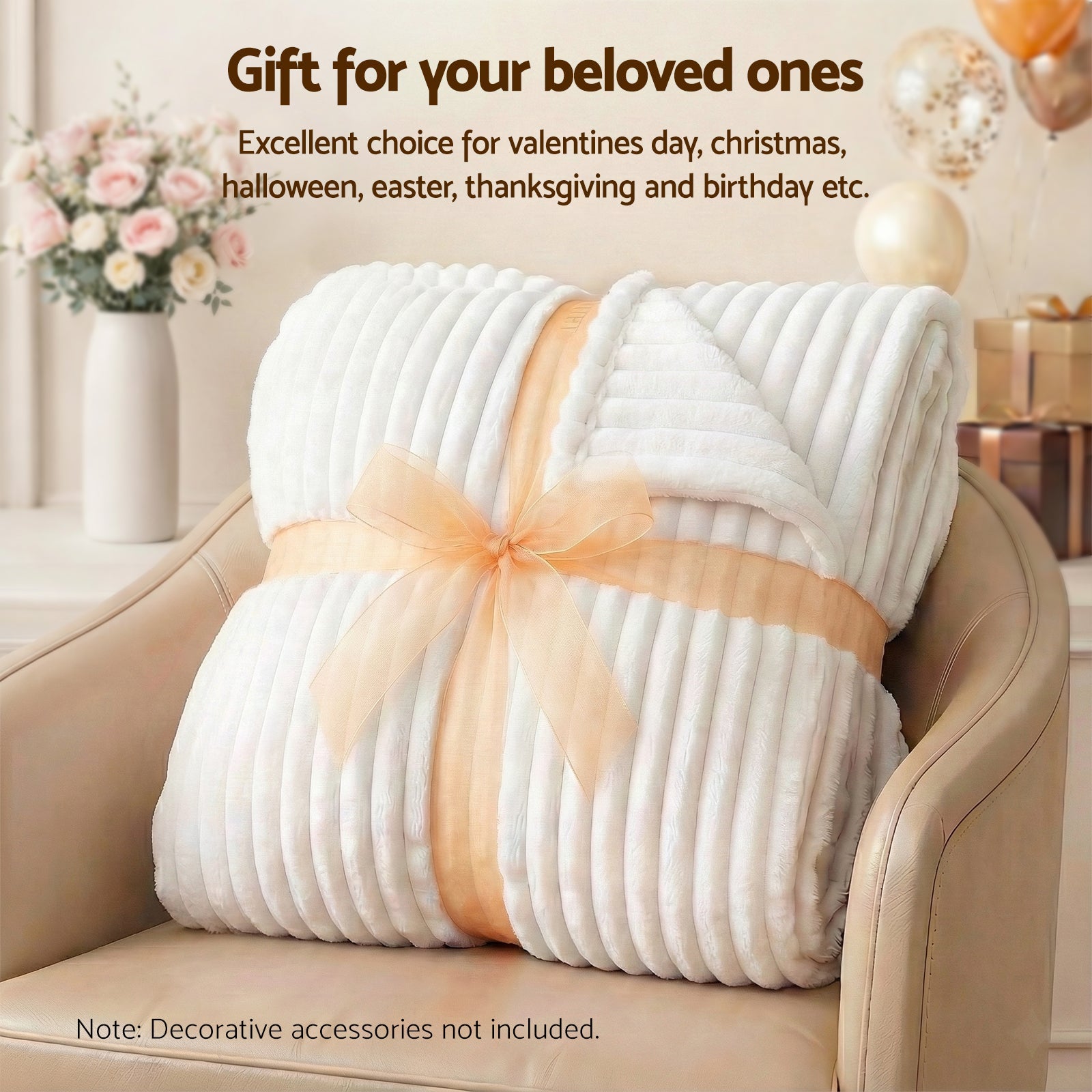 152x203cm Throw Blanket Queen Fleece Lightweight Cozy Sofa Couch Bed Throw - Home & Garden > Bedding > Blankets & Throws - Rivercity House & Home Co. (ABN 18 642 972 209) - Affordable Modern Furniture Australia